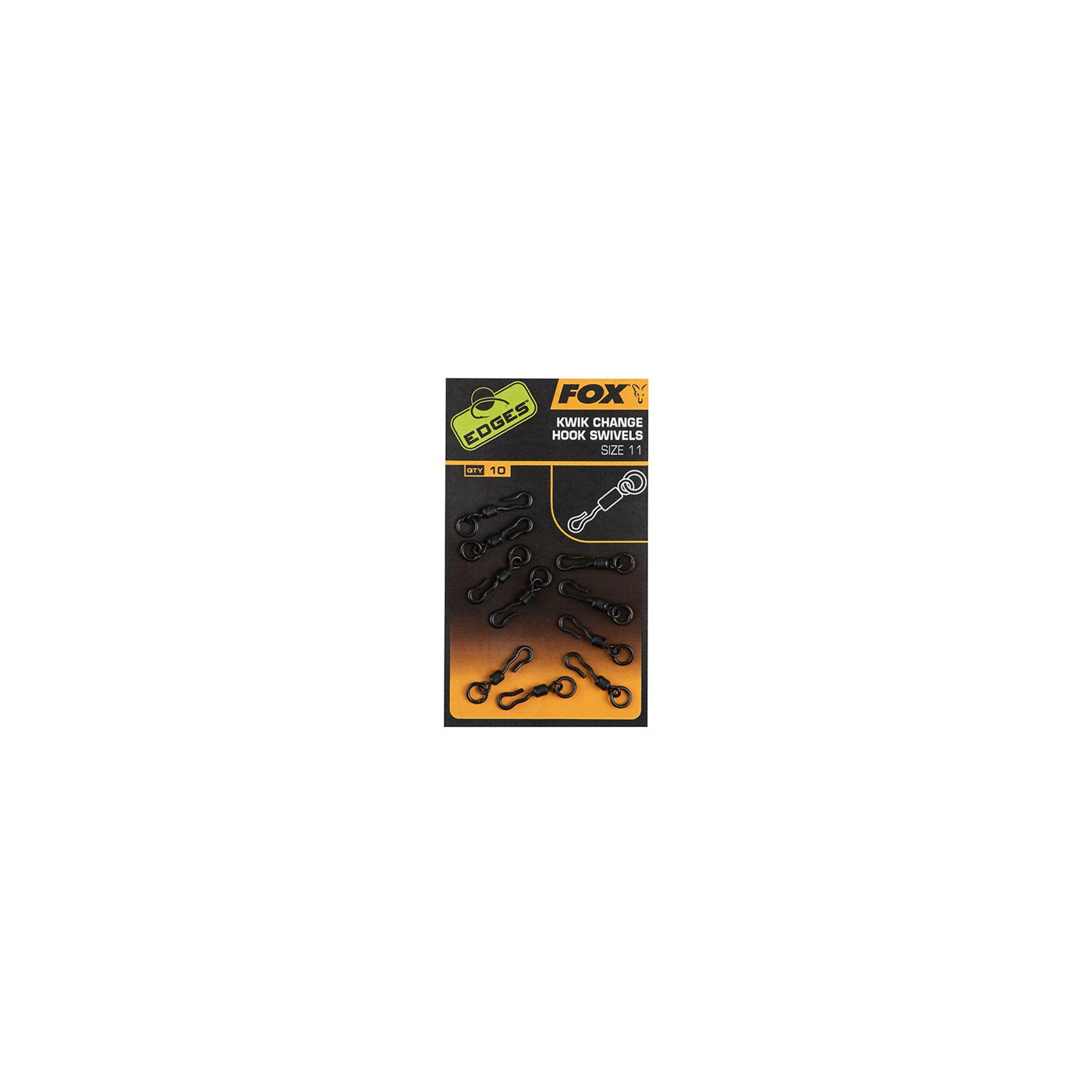 FOX EDGES™ KWIK CHANGE HOOK SWIVELS Roz.10 - Centrum wędkarskie - Sklep wędkarski Jarofishing FOX EDGES™ KWIK CHANGE HOOK SWIVELS Roz.10 - Centrum wędkarskie - Sklep wędkarski Jarofishing