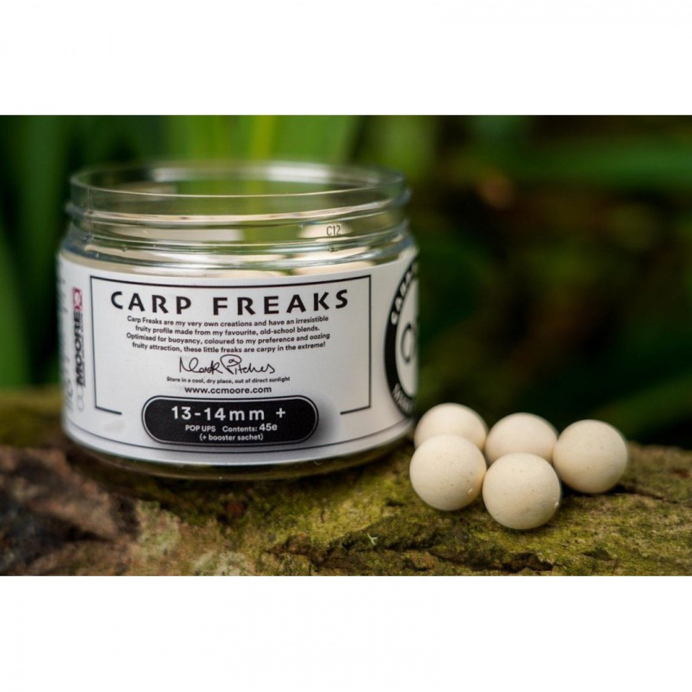 CC Moore Kulki Pop-up Carp Freaks White 13-14mm - Centrum wędkarskie - Sklep wędkarski Jarofishing