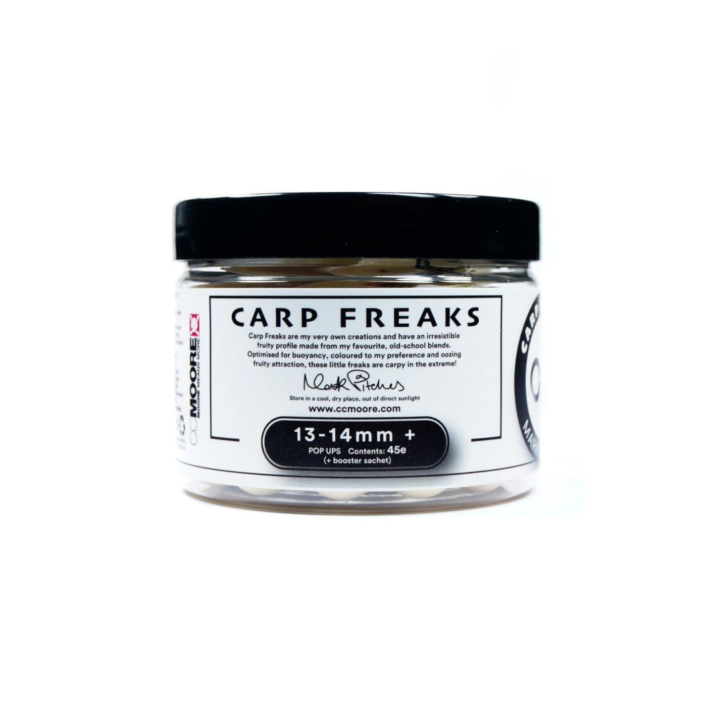CC Moore Kulki Pop-up Carp Freaks White 13-14mm - Centrum wędkarskie - Sklep wędkarski Jarofishing