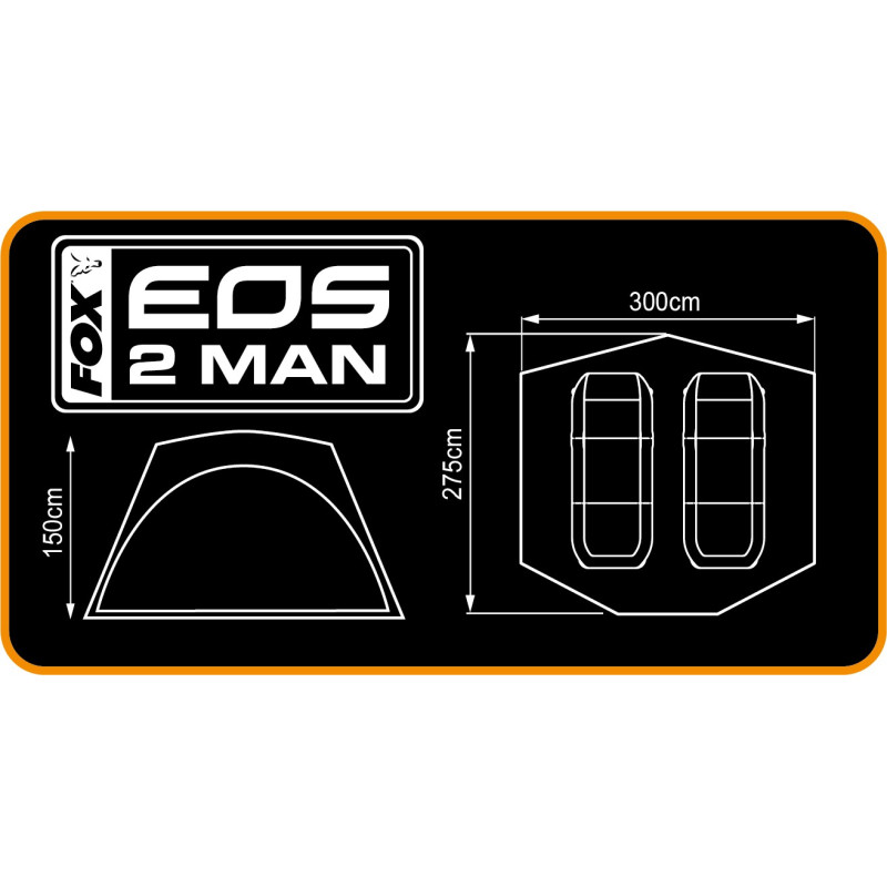 NAMIOT FOX EOS 2-PERSON BIVVY - Centrum wędkarskie - Sklep wędkarski Jarofishing