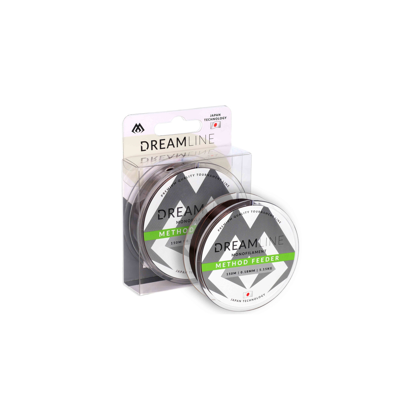Mikado Żyłka - Dreamline Method Feeder - 0.18mm/5.15kg/150m - CAMO - Centrum wędkarskie - Sklep wędkarski Jarofishing