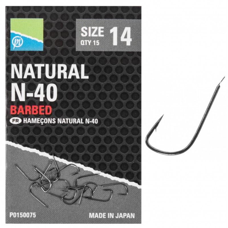 Haczyki Preston Natural N-40 Hooks - roz.18 - Centrum wędkarskie - Sklep wędkarski Jarofishing Haczyki Preston Natural N-40 Hooks - roz.18 - Centrum wędkarskie - Sklep wędkarski Jarofishing