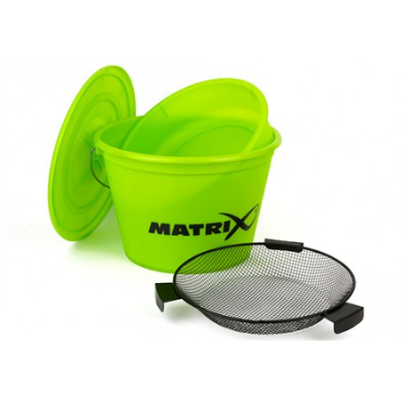 Zestaw Matrix Bucket Set Lime Wiadro z pokrywą + miska +...