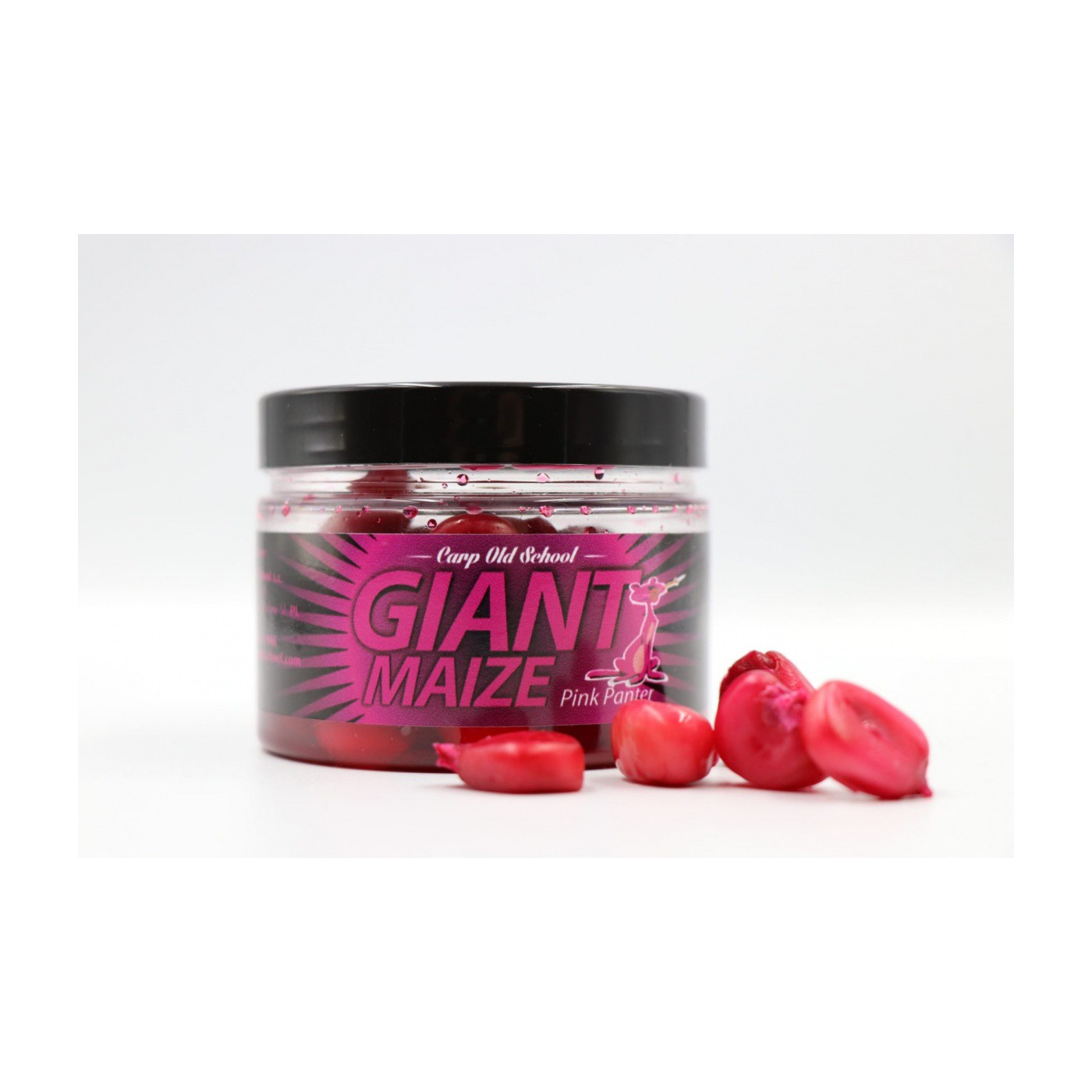 Carp Old School Giant Maize PINK PANTER 150 ml - kukurydza gigant na włos - Centrum wędkarskie - Sklep wędkarski Jarofishing