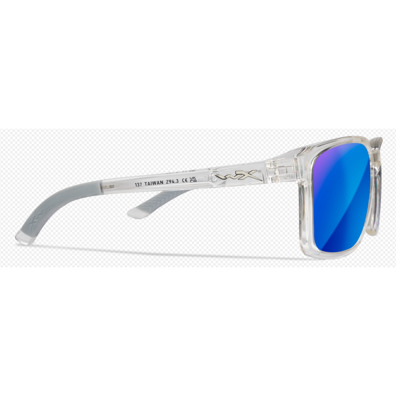 WILEY X OKULARY ALFA CaptivateTM Polarized Blue Mirror Gloss Clear Crystal Frame - Centrum wędkarskie - Sklep wędkarski Jarofish WILEY X OKULARY ALFA CaptivateTM Polarized Blue Mirror Gloss Clear Crystal Frame - Centrum wędkarskie - Sklep wędkarski Jarofish