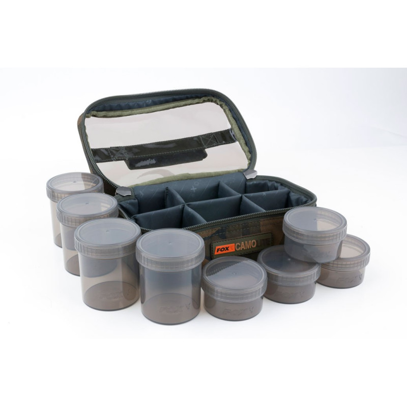 TORBA ZE SŁOICZKAMI FOX CAMOLITE GLUG 8 POT CASE - Centrum wędkarskie - Sklep wędkarski Jarofishing TORBA ZE SŁOICZKAMI FOX CAMOLITE GLUG 8 POT CASE - Centrum wędkarskie - Sklep wędkarski Jarofishing