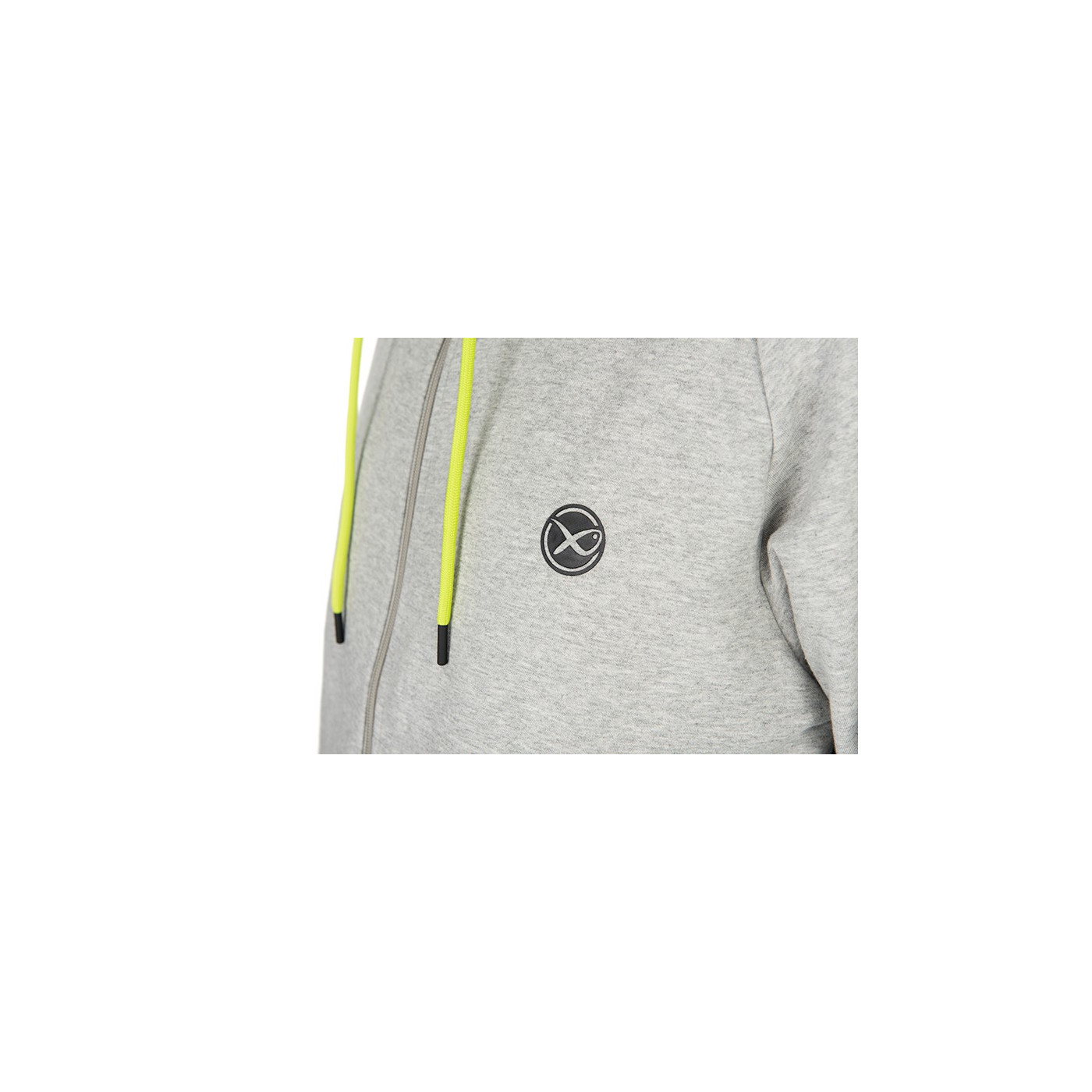 Bluza Matrix Black Edition Full Zip Hoody (Marl Grey / Lime) roz. S - Centrum wędkarskie - Sklep wędkarski Jarofishing