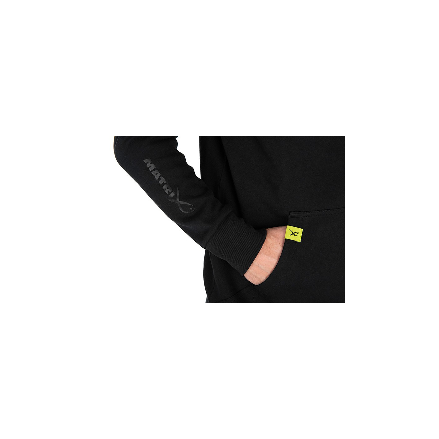 Bluza Matrix Black Edition Hoody (Black / Lime) Roz. XXL - Centrum wędkarskie - Sklep wędkarski Jarofishing