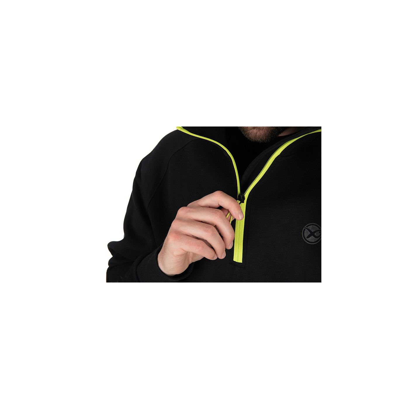 Bluza Matrix Black ¼ Zip Sweater (Black / Lime) Roz. L - Centrum wędkarskie - Sklep wędkarski Jarofishing Bluza Matrix Black ¼ Zip Sweater (Black / Lime) Roz. L - Centrum wędkarskie - Sklep wędkarski Jarofishing