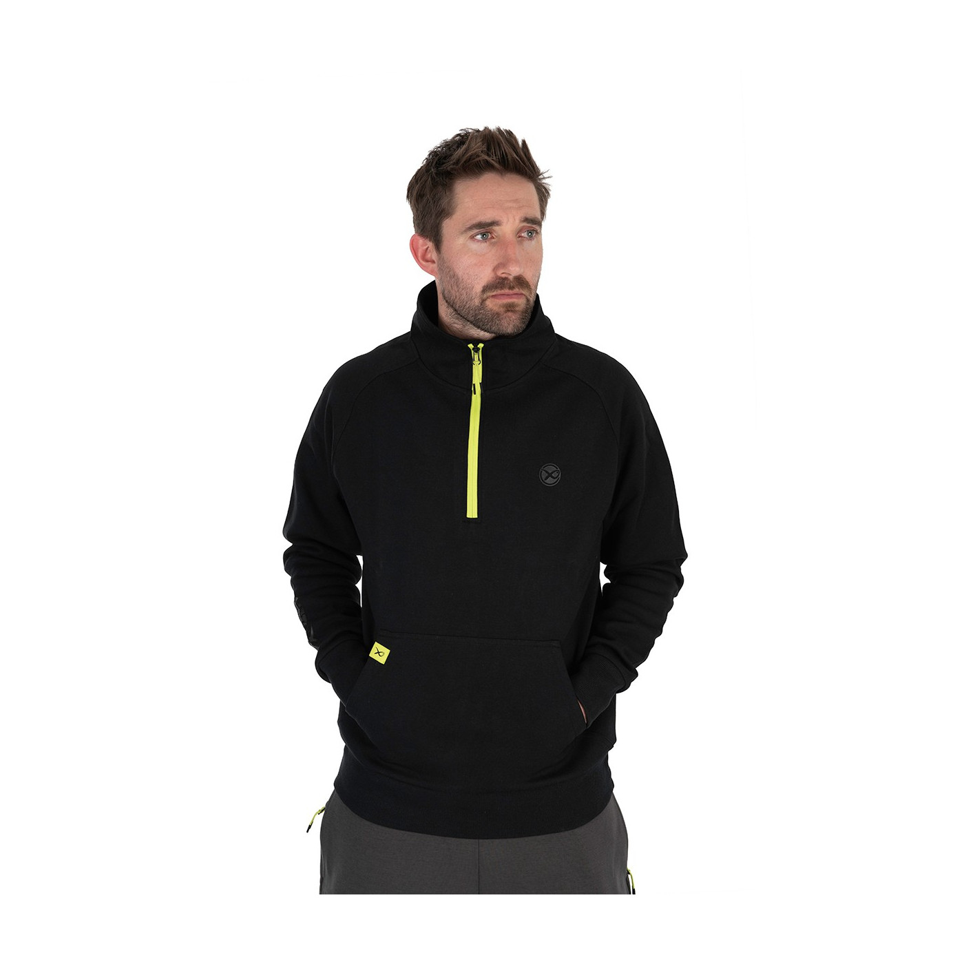 Bluza Matrix Black ¼ Zip Sweater (Black / Lime) Roz. XL - Centrum wędkarskie - Sklep wędkarski Jarofishing Bluza Matrix Black ¼ Zip Sweater (Black / Lime) Roz. XL - Centrum wędkarskie - Sklep wędkarski Jarofishing