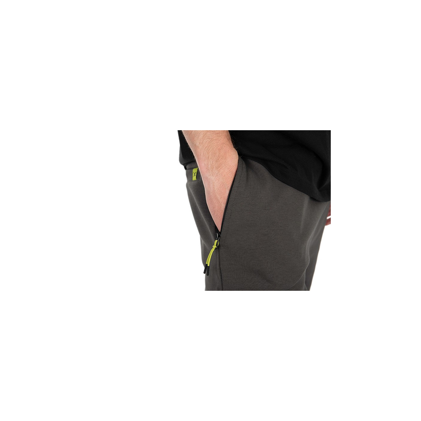 Spodenki Matrix Black Edition Jogger Shorts (Dark Grey / Lime) - roz. XXL - Centrum wędkarskie - Sklep wędkarski Jarofishing