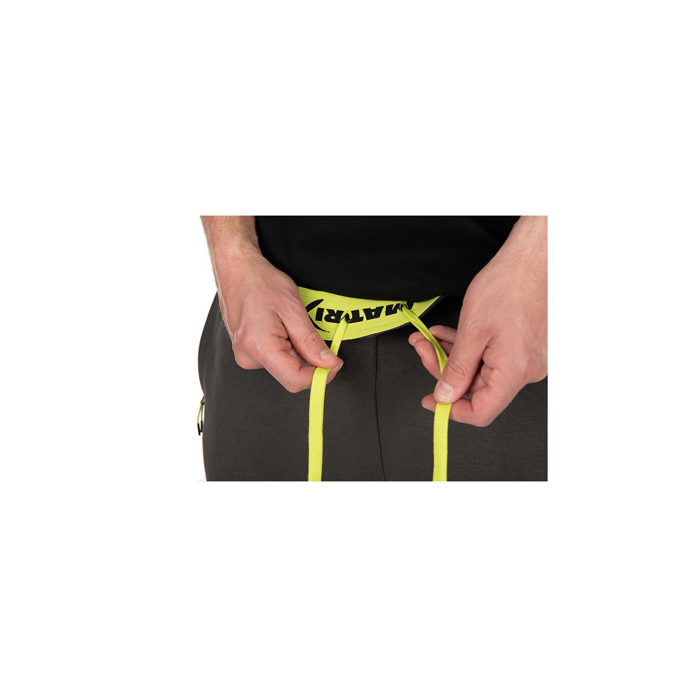Spodenki Matrix Black Edition Jogger Shorts (Dark Grey / Lime) - roz. XXL - Centrum wędkarskie - Sklep wędkarski Jarofishing