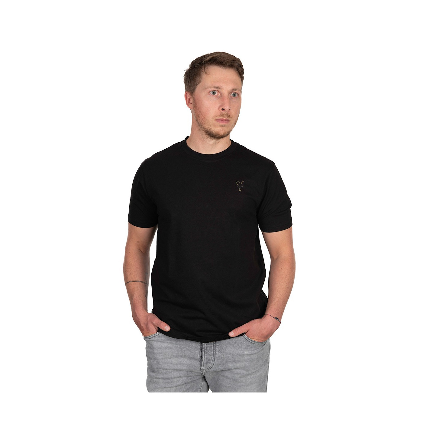 FOX BLACK FOX HEAD LOGO T-SHIRT ROZ.M - Centrum wędkarskie - Sklep wędkarski Jarofishing