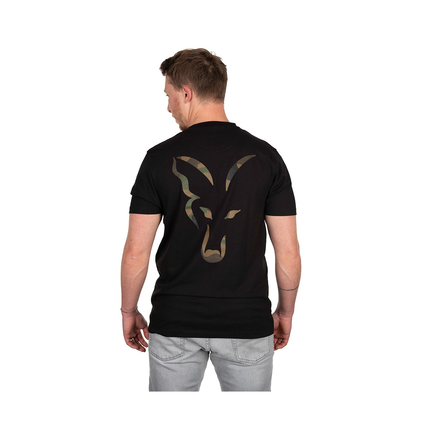 FOX BLACK FOX HEAD LOGO T-SHIRT ROZ.L - Centrum wędkarskie - Sklep wędkarski Jarofishing