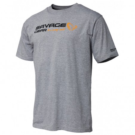 Koszulka Savage Gear Logo Grey Roz.S