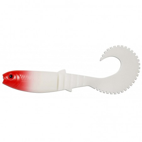 Savage Gear Cannibal Curl Tail 10cm - Red Head