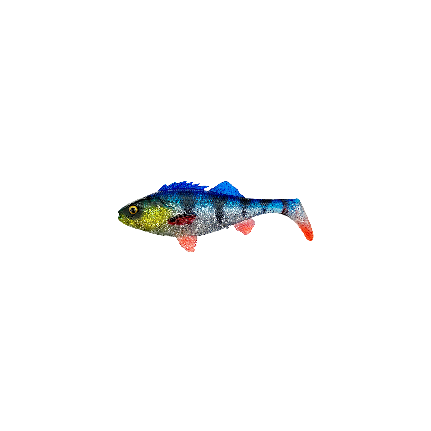 Guma Savage Gear 4D Perch Shad 12.5cm - Blue Silver - Centrum wędkarskie - Sklep wędkarski Jarofishing