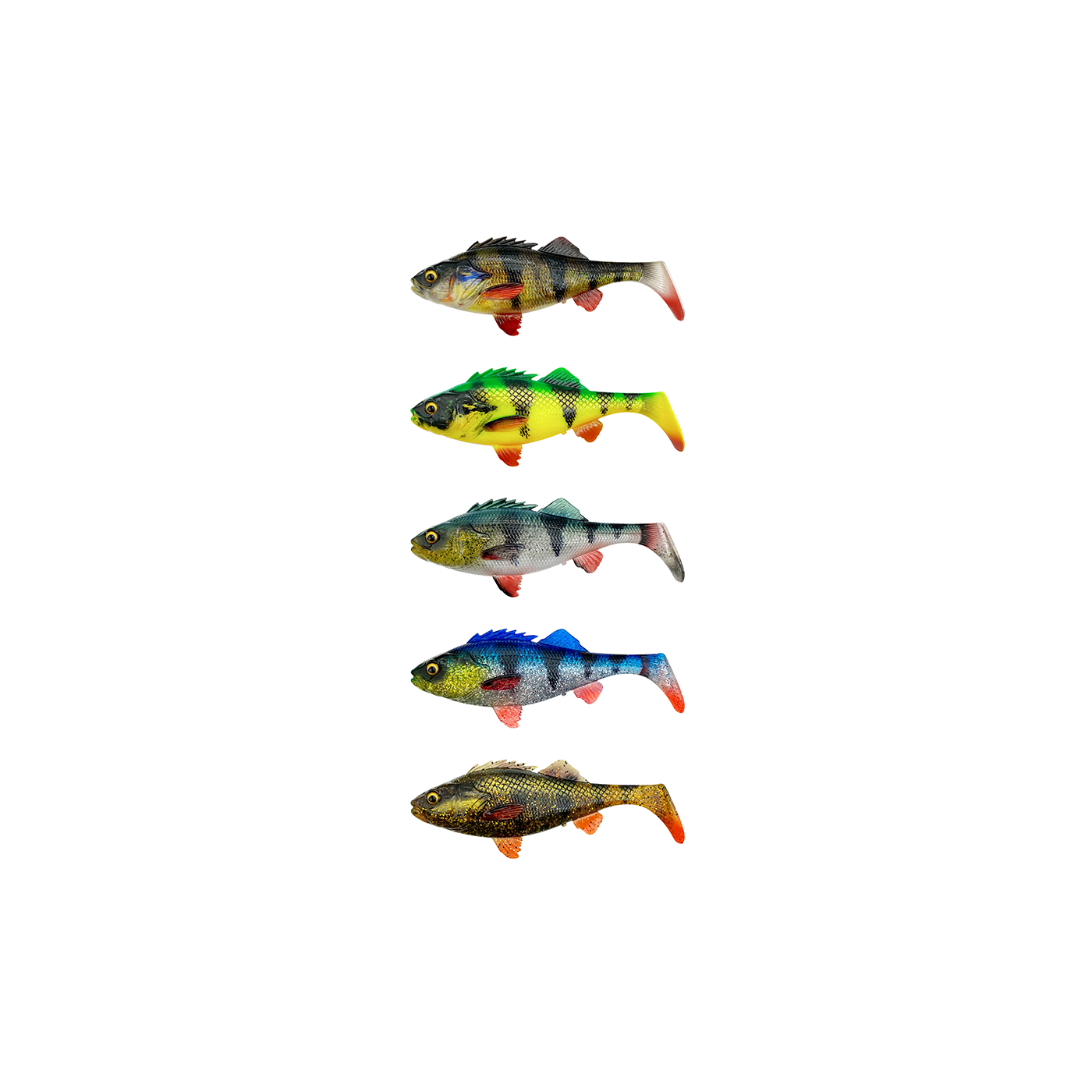 Guma Savage Gear 4D Perch Shad 20cm - Blue Silver - Centrum wędkarskie - Sklep wędkarski Jarofishing