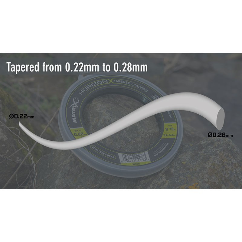 Strzałówka Matrix Horizon X Tapered Leaders 0.22-0.28mm - Centrum wędkarskie - Sklep wędkarski Jarofishing Strzałówka Matrix Horizon X Tapered Leaders 0.22-0.28mm - Centrum wędkarskie - Sklep wędkarski Jarofishing