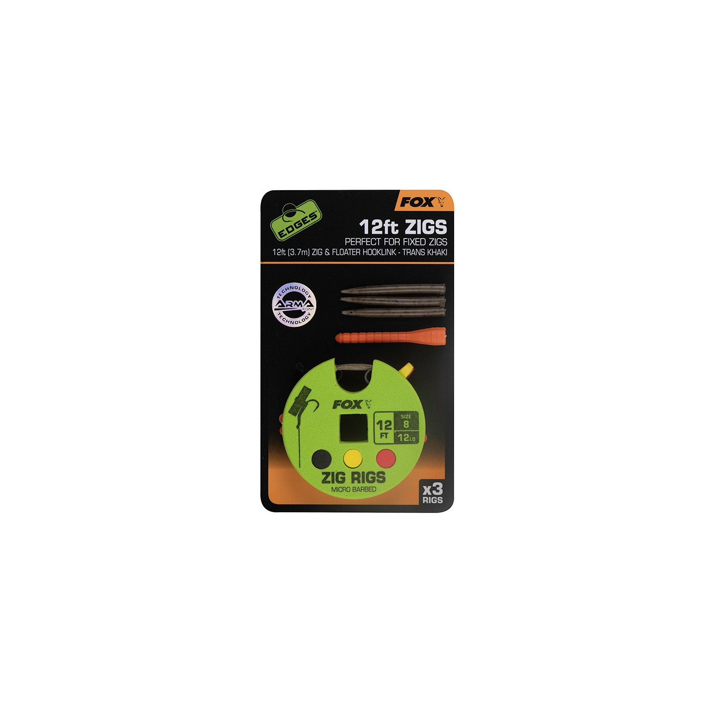 FOX HAKI ZIG RIGS 12FT (3.7M) ROZ 8 - Centrum wędkarskie - Sklep wędkarski Jarofishing FOX HAKI ZIG RIGS 12FT (3.7M) ROZ 8 - Centrum wędkarskie - Sklep wędkarski Jarofishing
