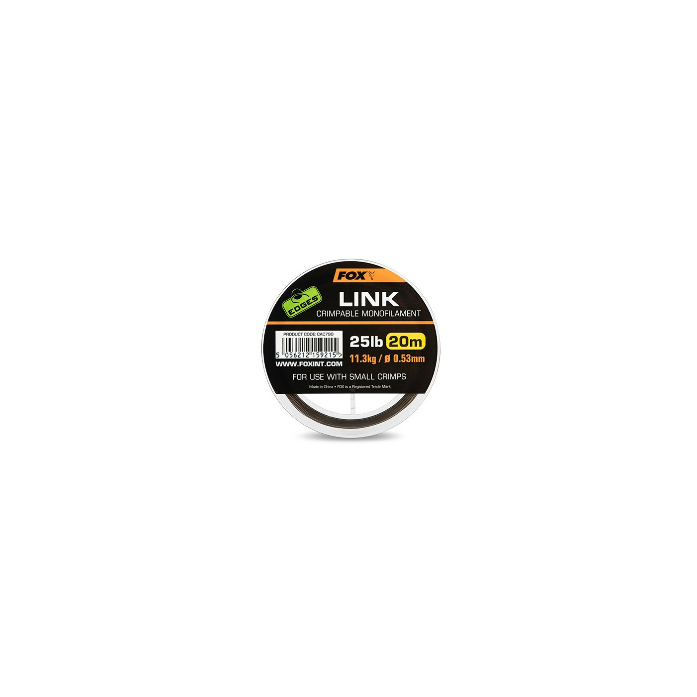 FOX EDGES LINK TRANS KHAKI MONO 25lb/0,53mm - Centrum wędkarskie - Sklep wędkarski Jarofishing