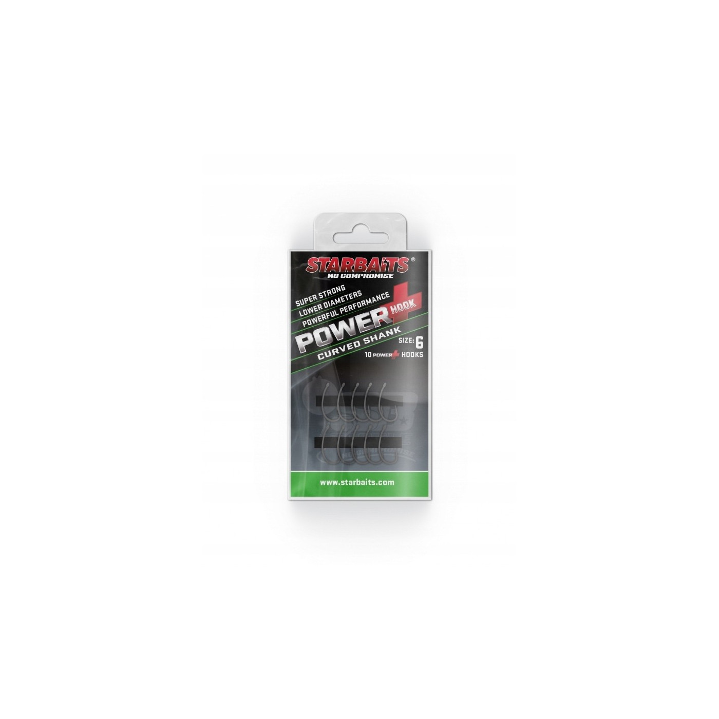 STARBAITS HACZYK POWER HOOK CURVED SHANK ROZ.8 - Centrum wędkarskie - Sklep wędkarski Jarofishing