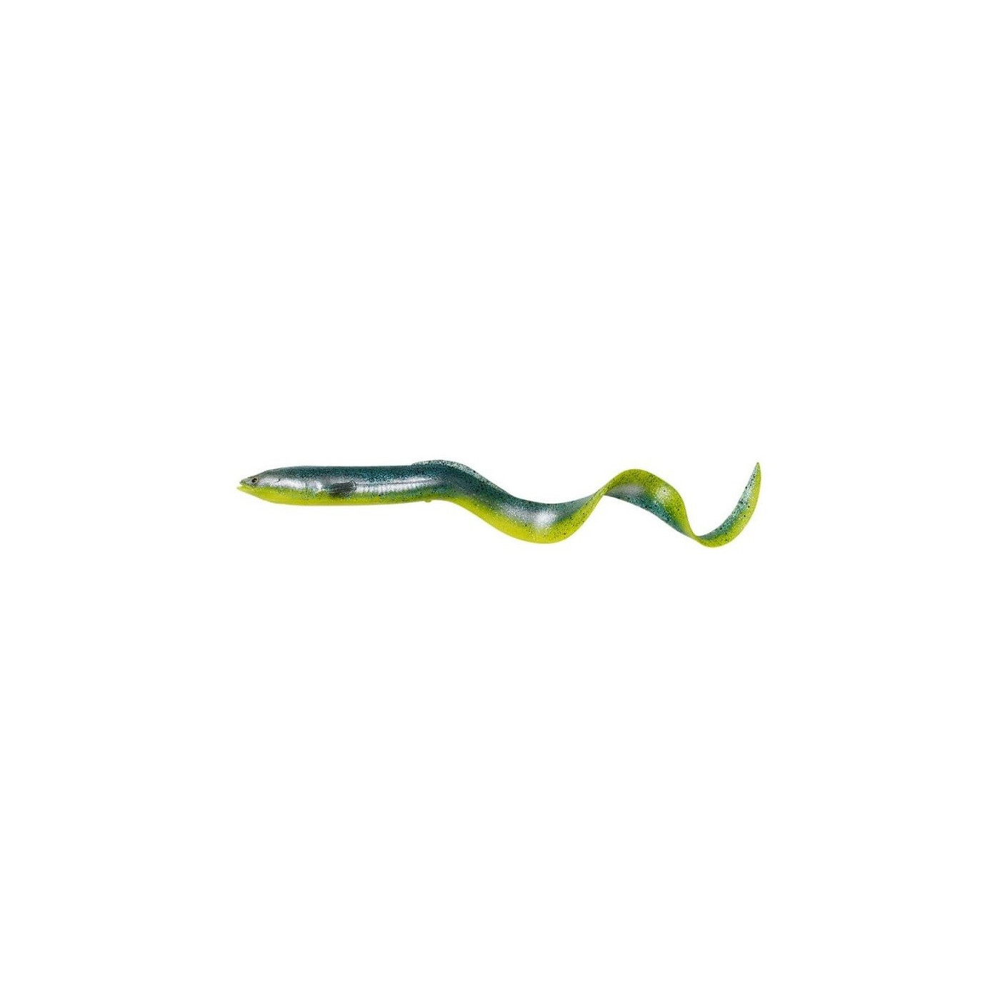 Savage Gear 3D Real Eel 20cm - Green Yellow Glitter - Centrum wędkarskie - Sklep wędkarski Jarofishing