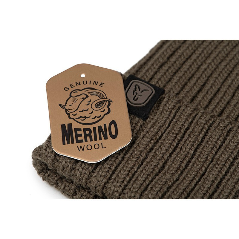 FOX CZAPKA Merino Bobble Olive - Centrum wędkarskie - Sklep wędkarski Jarofishing