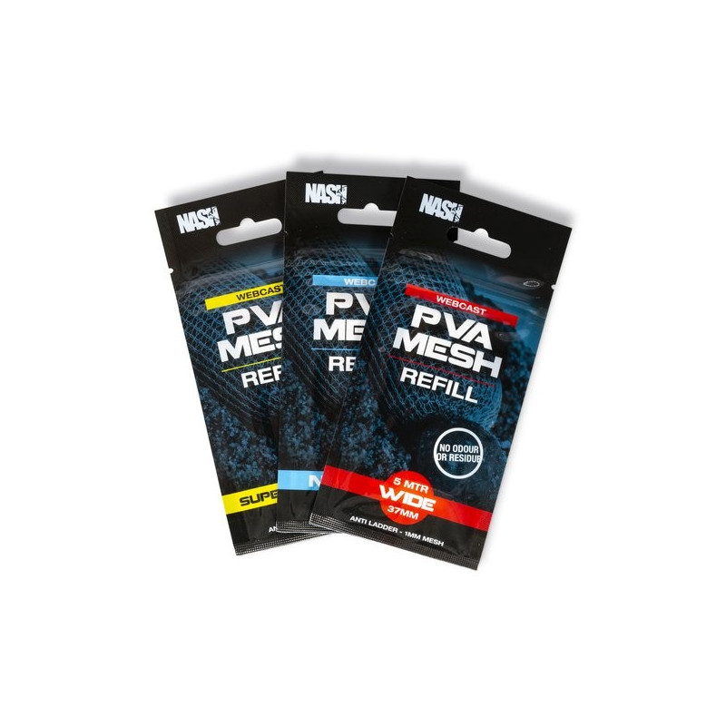 Nash Webcast PVA Refill Wide 37mm / 5m - Centrum wędkarskie - Sklep wędkarski Jarofishing Nash Webcast PVA Refill Wide 37mm / 5m - Centrum wędkarskie - Sklep wędkarski Jarofishing