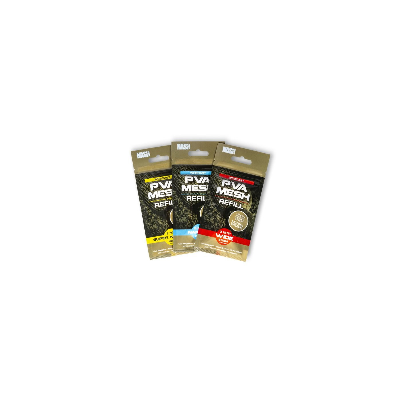 Nash Webcast Ultra Weave PVA Refill Super Narrow 18mm / 3m - Centrum wędkarskie - Sklep wędkarski Jarofishing Nash Webcast Ultra Weave PVA Refill Super Narrow 18mm / 3m - Centrum wędkarskie - Sklep wędkarski Jarofishing