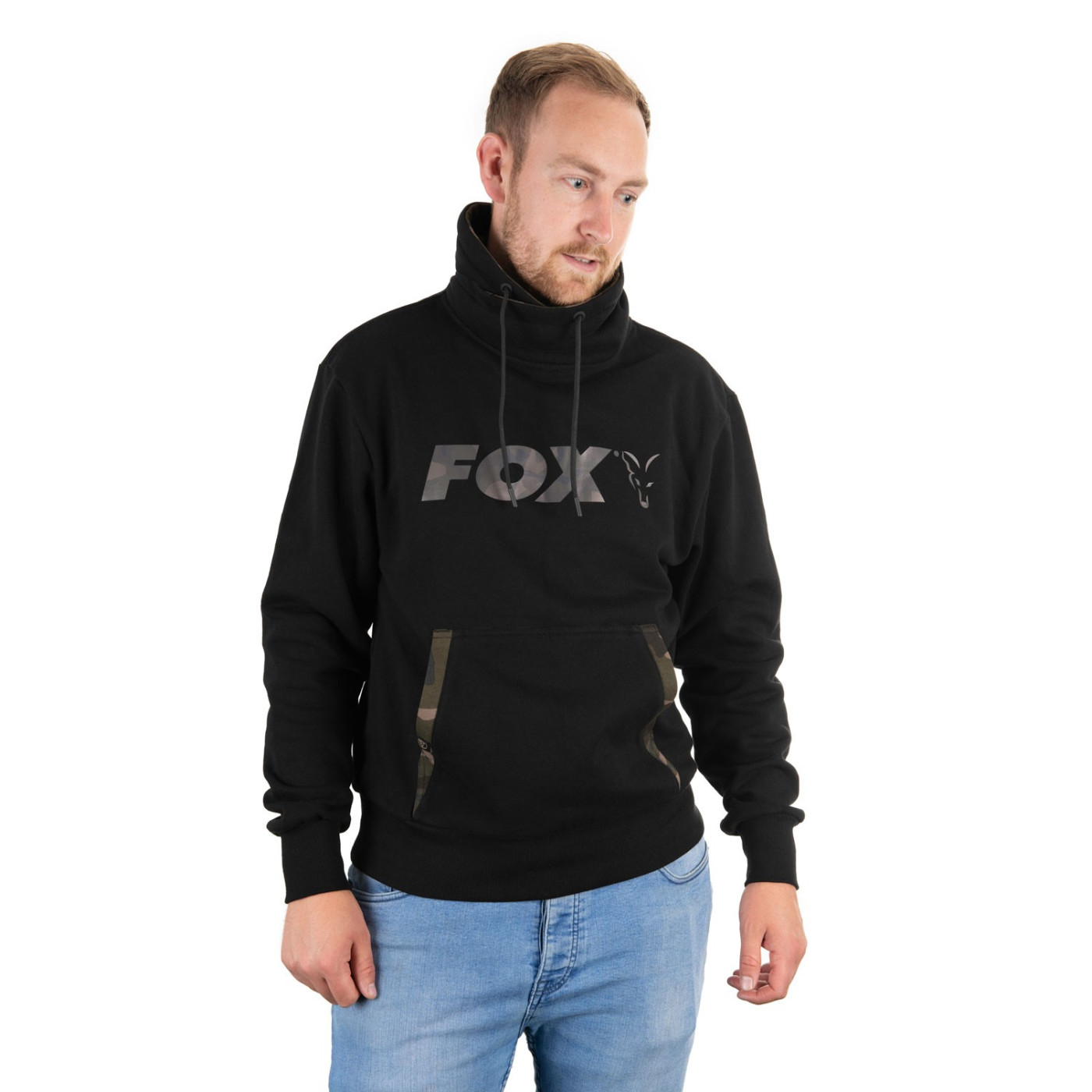 Bluza Fox Black / Camo Print Roz.S - Centrum wędkarskie - Sklep wędkarski Jarofishing
