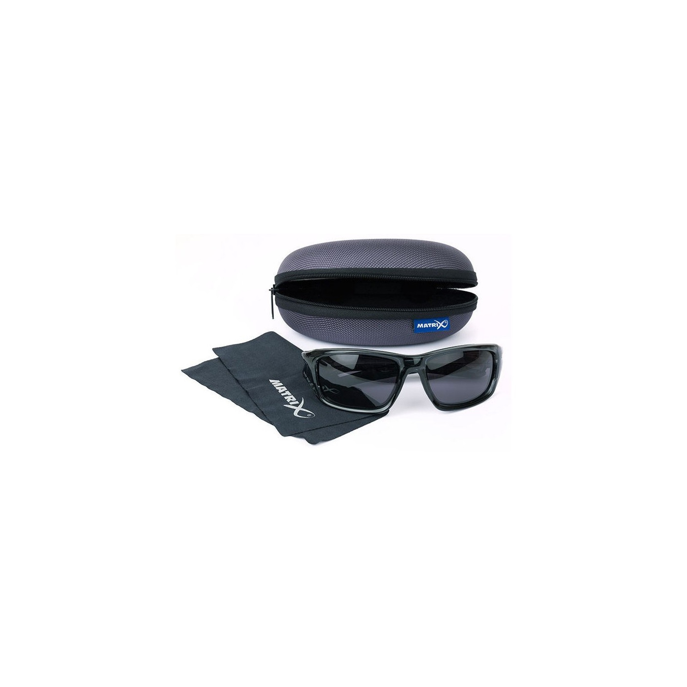 Okulary Matrix Trans Black Wraps/Grey Lense - Centrum wędkarskie - Sklep wędkarski Jarofishing
