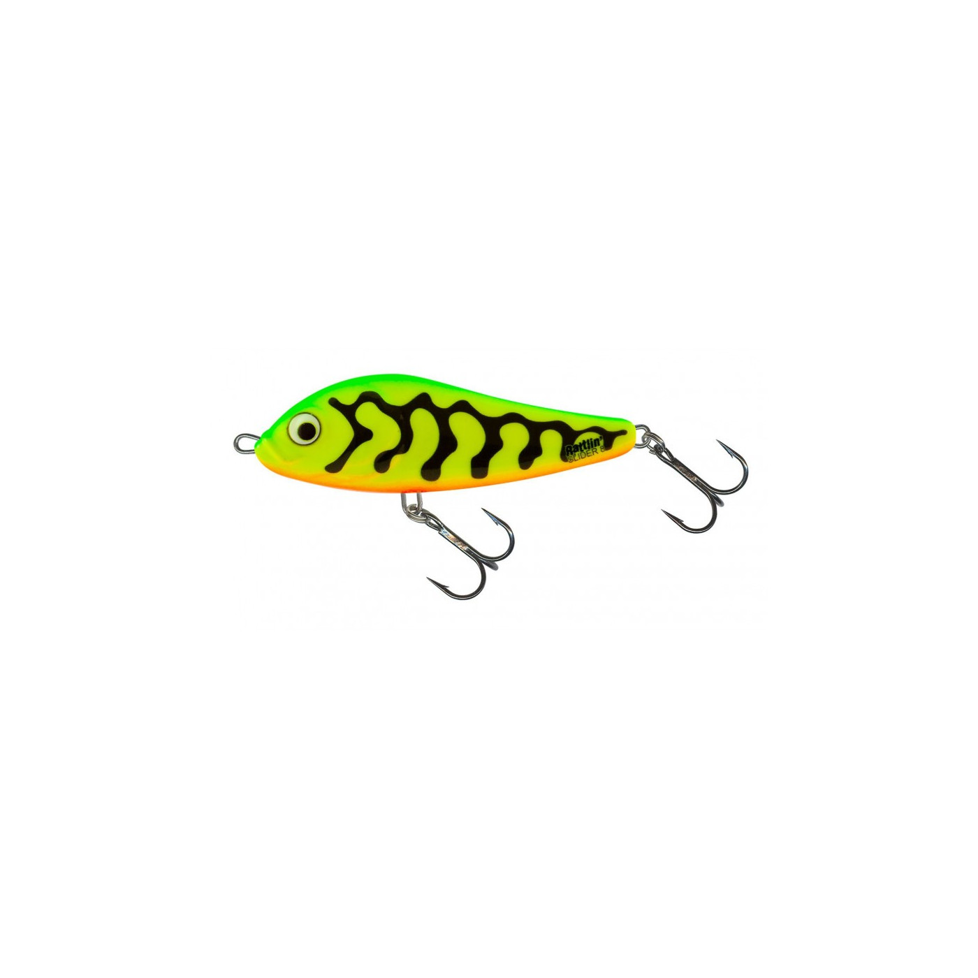Wobler Salmo Rattlin Slider 8,0cm - Green Tiger - Centrum wędkarskie - Sklep wędkarski Jarofishing