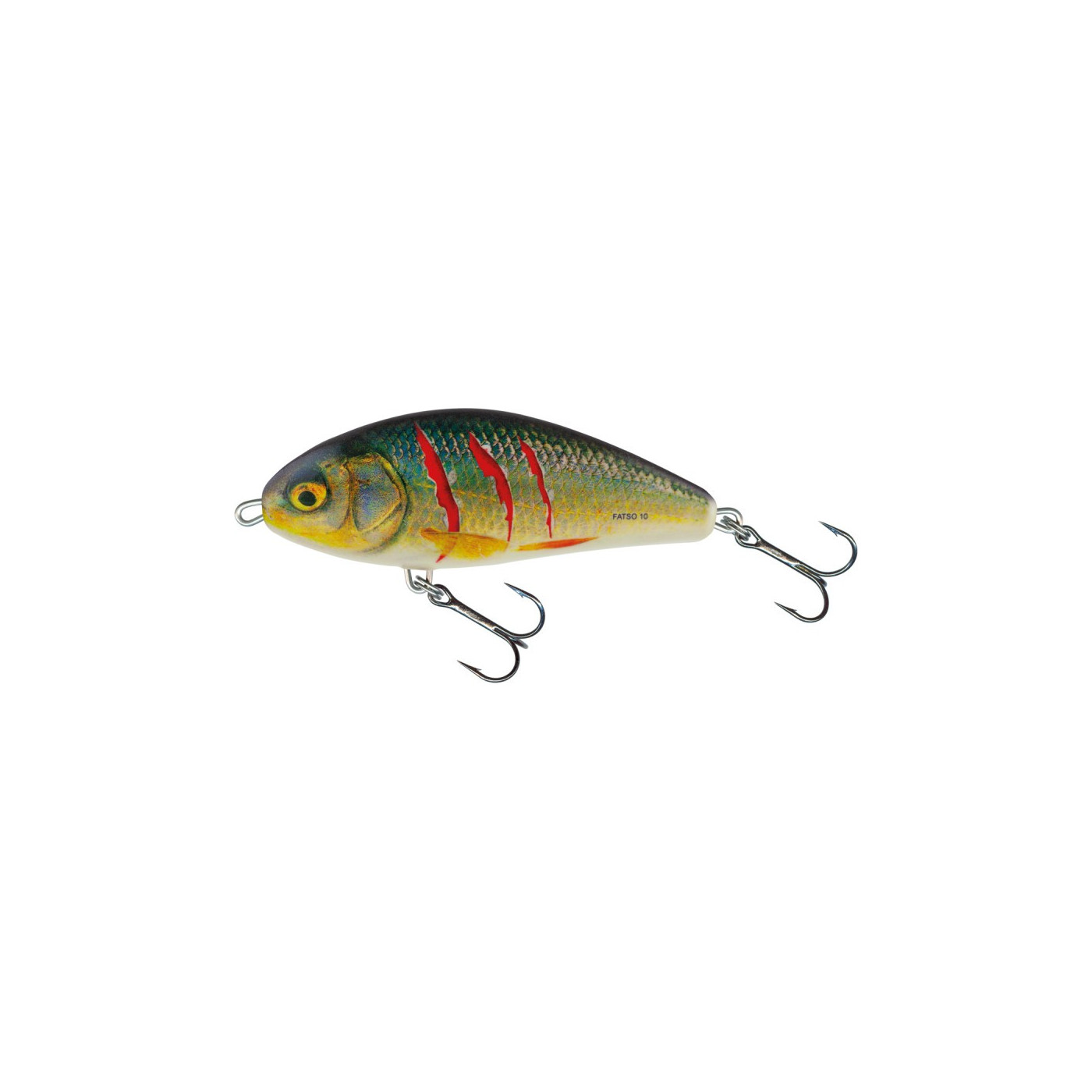 Wobler Salmo FATSO 10cm Sinking - Wounded Real Roach - Centrum wędkarskie - Sklep wędkarski Jarofishing