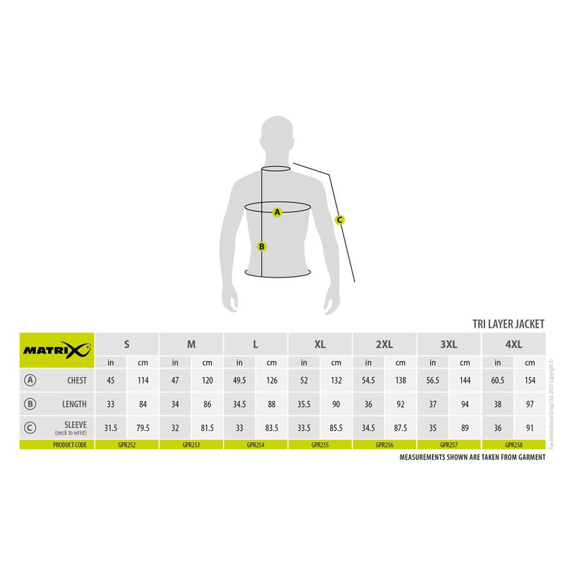 Kurtka Matrix Tri-Layer Jacket 25K PRO - roz. XXL - Centrum wędkarskie - Sklep wędkarski Jarofishing Kurtka Matrix Tri-Layer Jacket 25K PRO - roz. XXL - Centrum wędkarskie - Sklep wędkarski Jarofishing