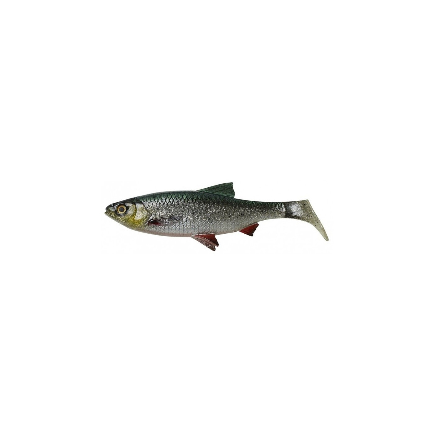 Guma Savage Gear 3D River Roach 18cm - Green Silver - Centrum wędkarskie - Sklep wędkarski Jarofishing