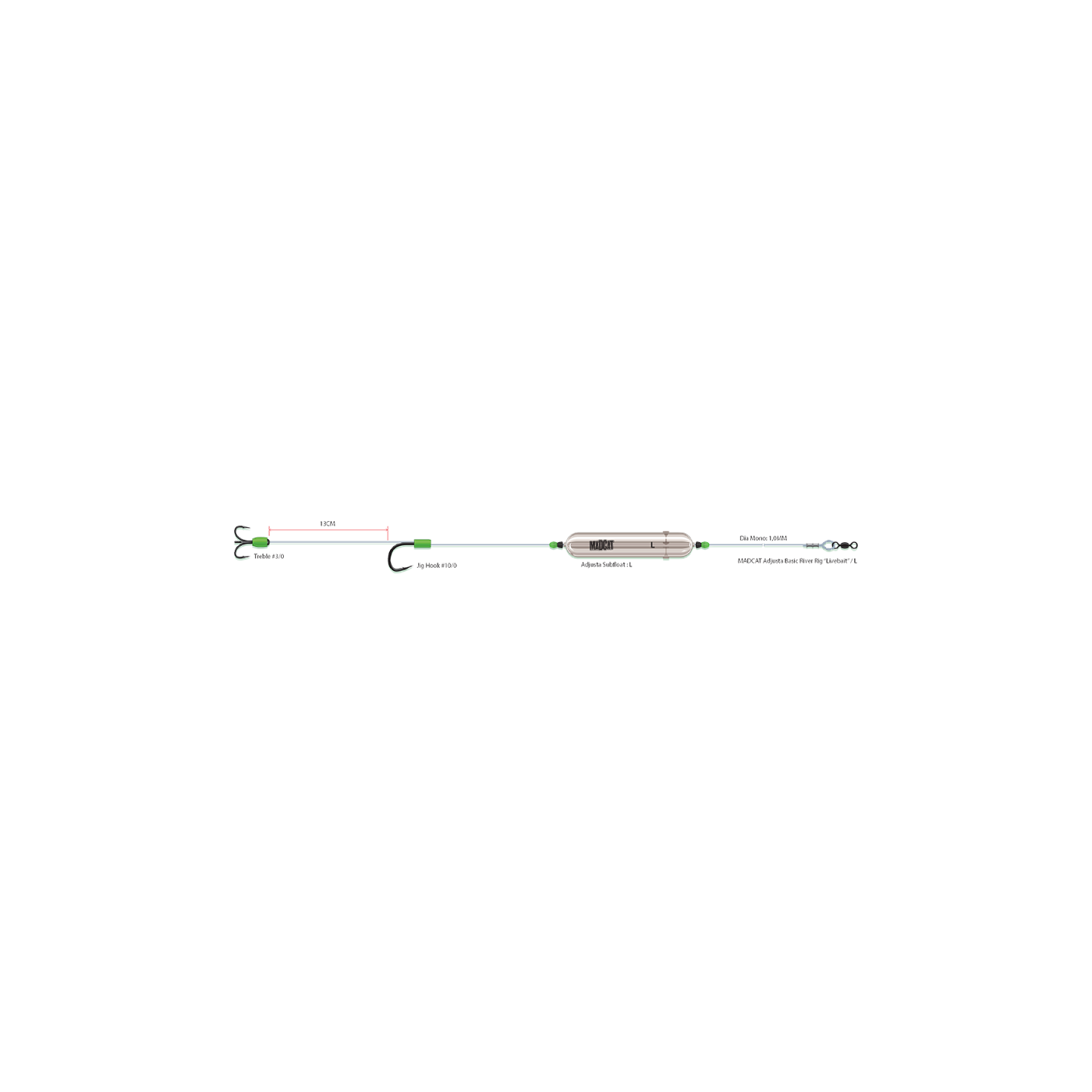MADCAT PRZYPON ADJUSTA BASIC RIVER RIG LIVEBAIT 160CM 1.00MM 3/0+10/0 60G - Centrum wędkarskie - Sklep wędkarski Jarofishing MADCAT PRZYPON ADJUSTA BASIC RIVER RIG LIVEBAIT 160CM 1.00MM 3/0+10/0 60G - Centrum wędkarskie - Sklep wędkarski Jarofishing