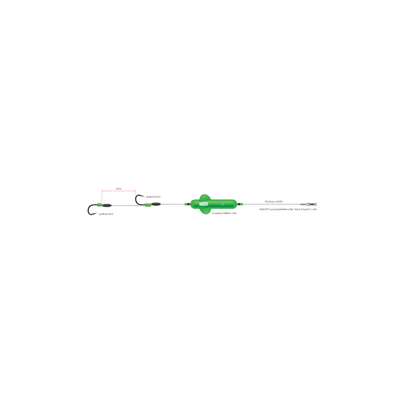 MADCAT PRZYPON SCREAMING PROFI RIVER RIG WORM & SQUID 180CM 1.00MM 10/0+10/ - Centrum wędkarskie - Sklep wędkarski Jarofishing MADCAT PRZYPON SCREAMING PROFI RIVER RIG WORM & SQUID 180CM 1.00MM 10/0+10/ - Centrum wędkarskie - Sklep wędkarski Jarofishing