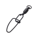 MADCAT KRĘTLIK Z AGRAFKĄ STAINL. BB SWIVELS W. CROSSL. 200LB 90KG BLACK 3PCS - Centrum wędkarskie - Sklep wędkarski Jarofishing