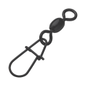 MADCAT KRĘTLIK Z AGRAFKĄ STAINLESS SWIVELS W. EGG SNAP 155LB 70KG BLACK 5PCS - Centrum wędkarskie - Sklep wędkarski Jarofishing