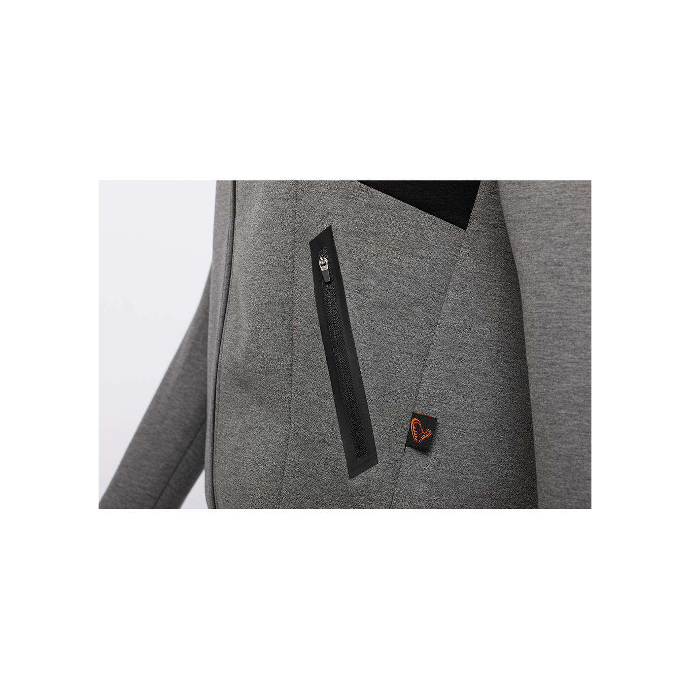Bluza Savage Gear TEC-FOAM Zip Hoodie S Dark Grey Melange - Centrum wędkarskie - Sklep wędkarski Jarofishing