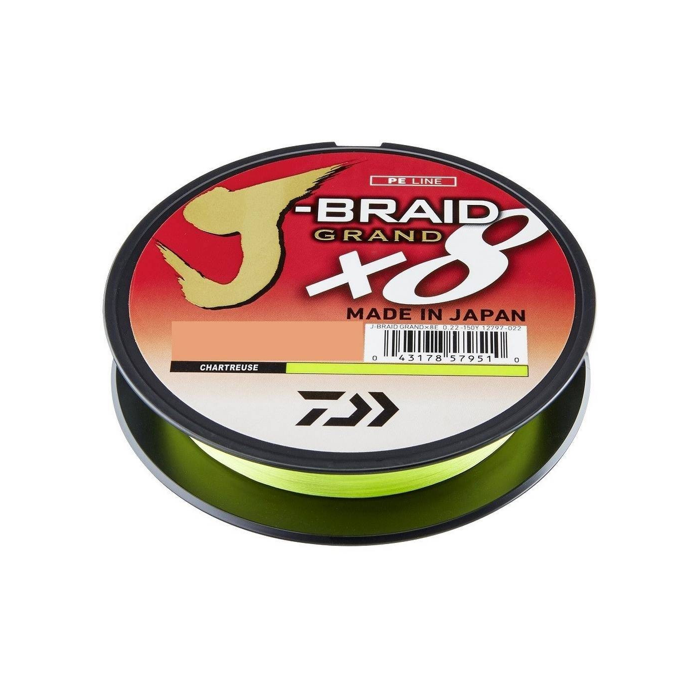 Plecionka Daiwa J-Braid Grand X8 Chartreuse 0.22mm 19,5kg - Centrum wędkarskie - Sklep wędkarski Jarofishing Plecionka Daiwa J-Braid Grand X8 Chartreuse 0.22mm 19,5kg - Centrum wędkarskie - Sklep wędkarski Jarofishing