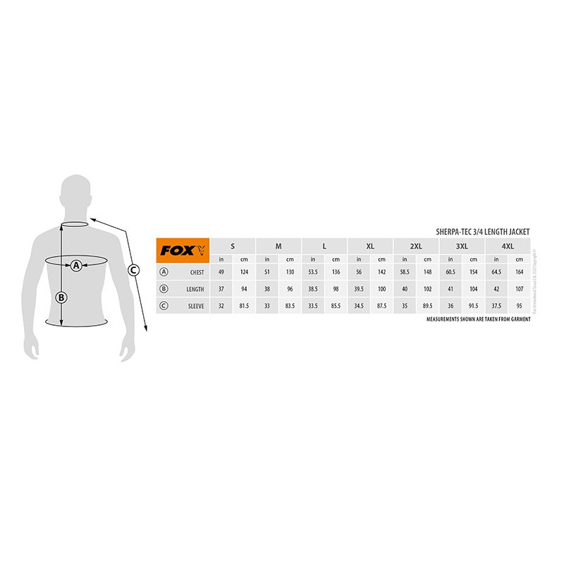 Kurtka Fox Sherpa Tec 3/4 Roz. L - Centrum wędkarskie - Sklep wędkarski Jarofishing