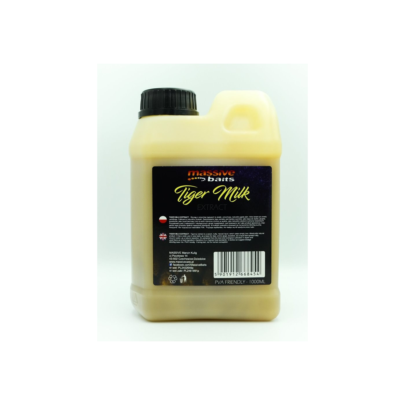 Liquid Massive Baits Tiger Milk Extract 1L - Centrum wędkarskie - Sklep wędkarski Jarofishing Liquid Massive Baits Tiger Milk Extract 1L - Centrum wędkarskie - Sklep wędkarski Jarofishing