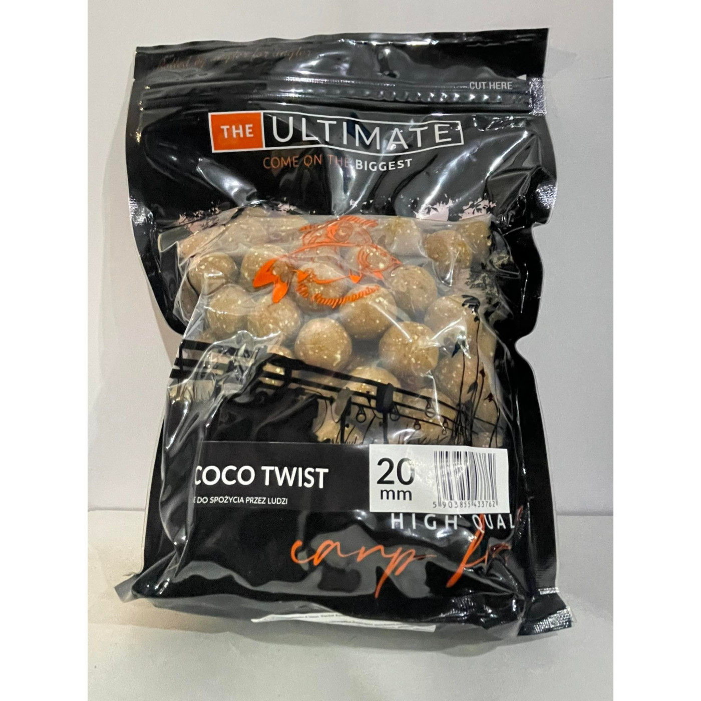 Kulki Proteinowe Ultimate Products Coco Twist 1kg Roz.20mm - Centrum wędkarskie - Sklep wędkarski Jarofishing