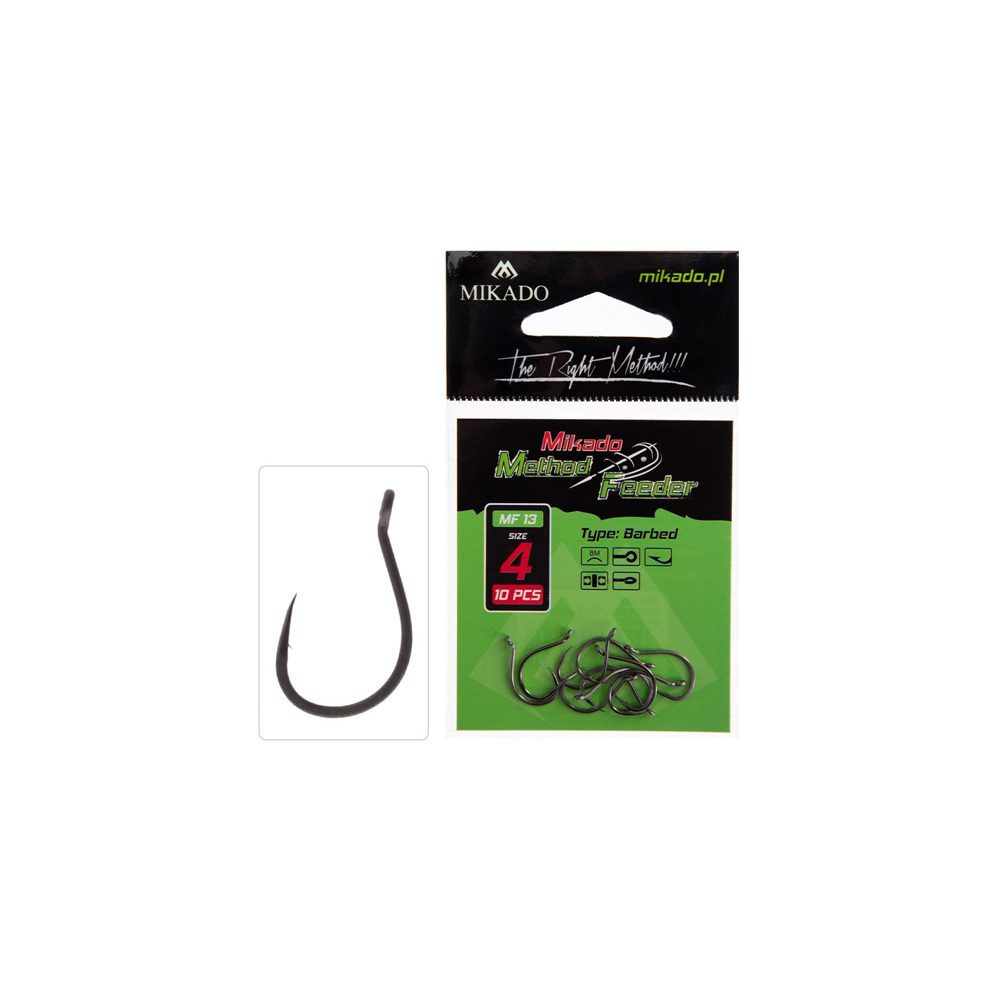 Haczyki Mikado MF13 Roz.10 - Centrum wędkarskie - Sklep wędkarski Jarofishing Haczyki Mikado MF13 Roz.10 - Centrum wędkarskie - Sklep wędkarski Jarofishing