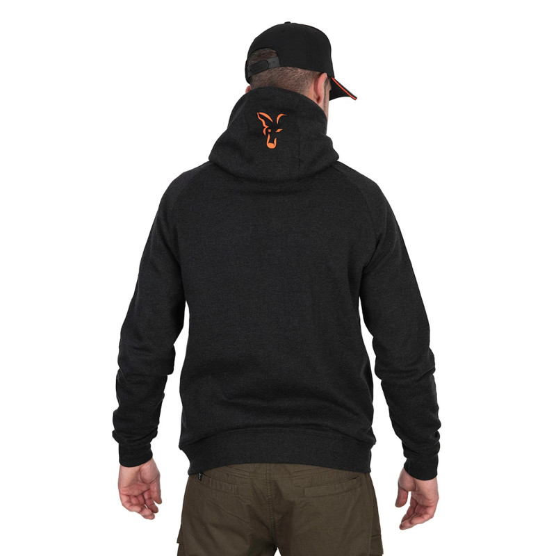 Bluza Fox LW Hoodie Black & Orange Roz.S - Centrum wędkarskie - Sklep wędkarski Jarofishing