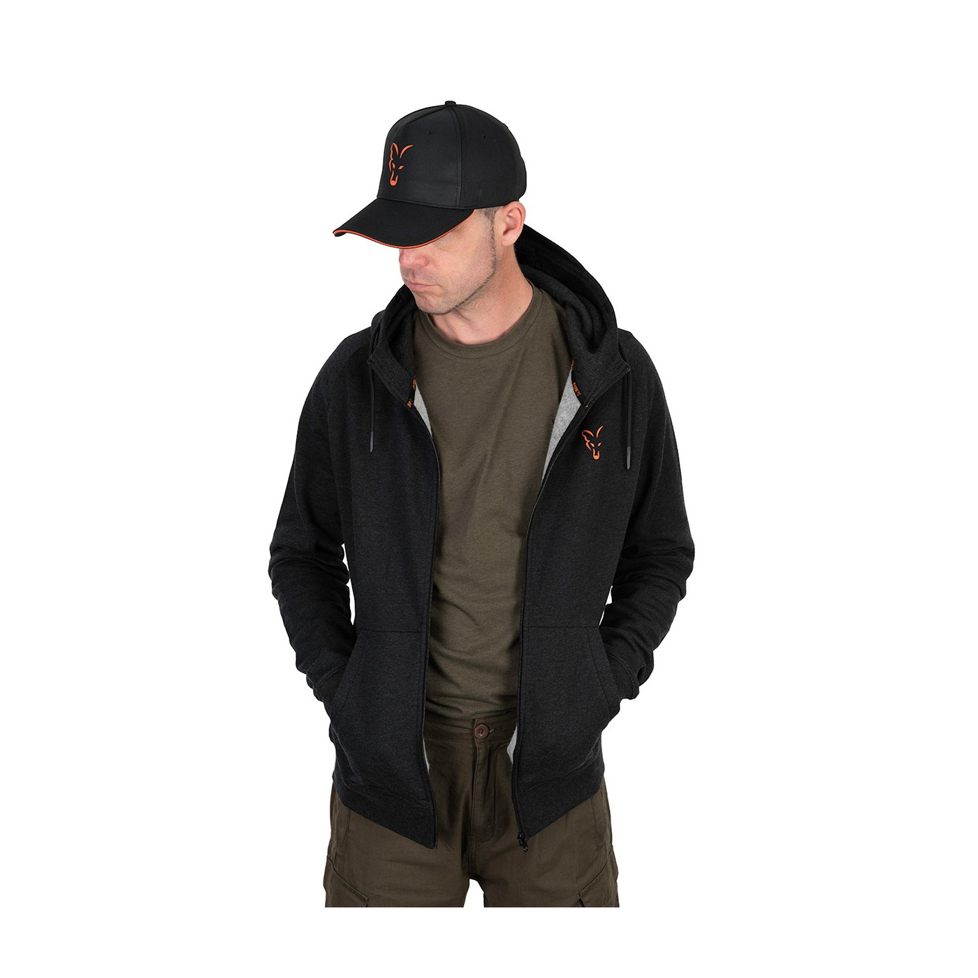 Bluza Fox LW Hoodie Black & Orange Roz.L - Centrum wędkarskie - Sklep wędkarski Jarofishing Bluza Fox LW Hoodie Black & Orange Roz.L - Centrum wędkarskie - Sklep wędkarski Jarofishing