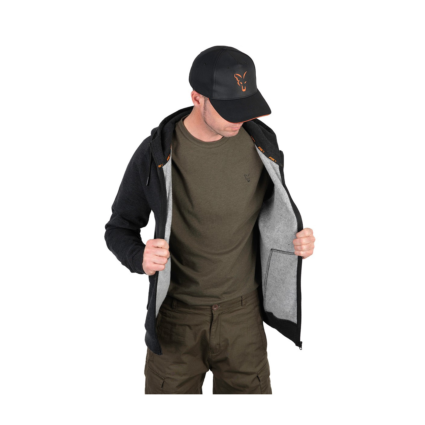 Bluza Fox LW Hoodie Black & Orange Roz.XL - Centrum wędkarskie - Sklep wędkarski Jarofishing Bluza Fox LW Hoodie Black & Orange Roz.XL - Centrum wędkarskie - Sklep wędkarski Jarofishing
