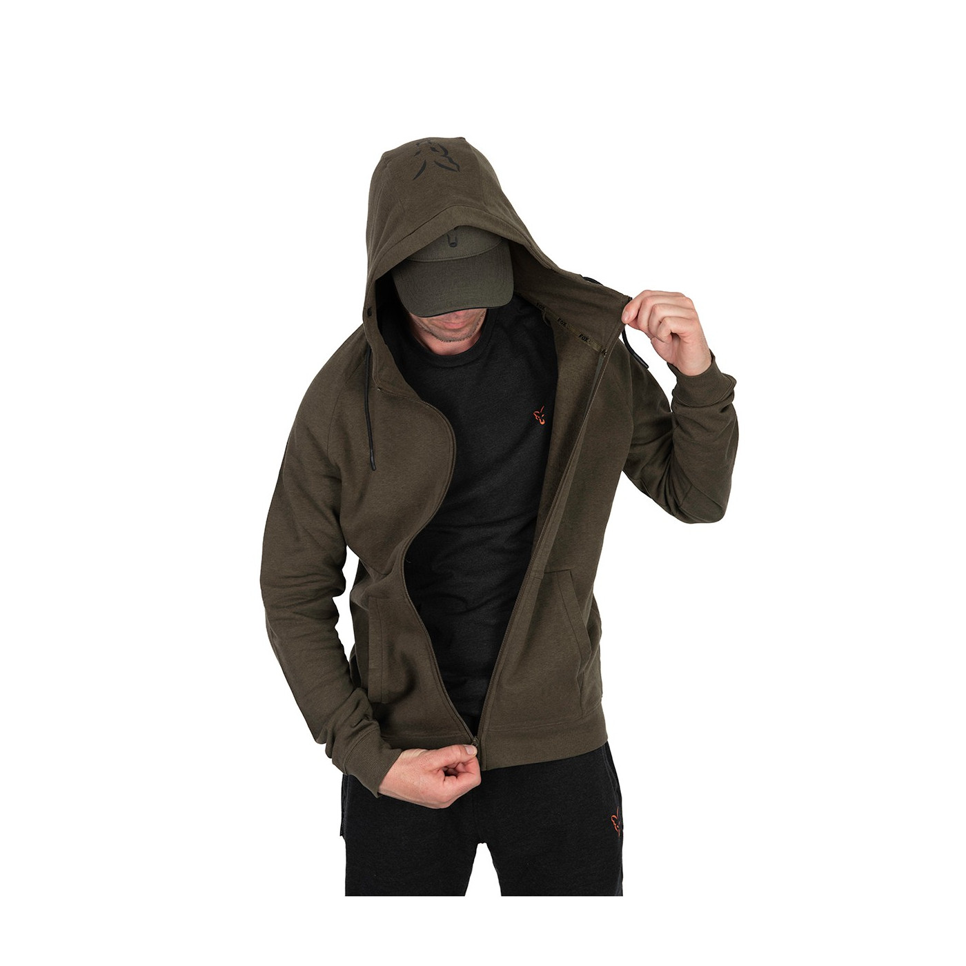 Bluza Fox LW Hoodie Green & Black Roz.M - Centrum wędkarskie - Sklep wędkarski Jarofishing Bluza Fox LW Hoodie Green & Black Roz.M - Centrum wędkarskie - Sklep wędkarski Jarofishing